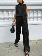 Load image into Gallery viewer, Fashion Elegant High Neck Sleeveless Loose Two-Piece Suit