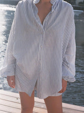 Load image into Gallery viewer, Fashion Striped Loose Long Sleeve Two-Piece Suit