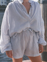 Load image into Gallery viewer, Fashion Striped Loose Long Sleeve Two-Piece Suit