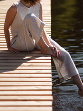 Load image into Gallery viewer, Women's Sleeveless Loose Striped Jumpsuit