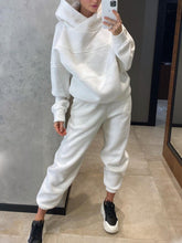 Load image into Gallery viewer, Women Solid Color Hoodie Loose Pant Two Piece Set