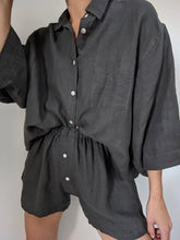 Load image into Gallery viewer, Casual Solid Color Lapel Loose Two-Piece Suit