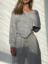 Load image into Gallery viewer, Casual V-neck Loose Long Sleeves Two-piece Suit