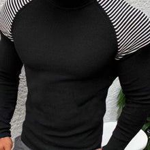 Load image into Gallery viewer, Men'S Stitching Contrast Striped Sweater