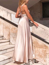 Load image into Gallery viewer, Halter Off Shoulder Party Maxi Dress