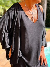 Load image into Gallery viewer, Casual Loose V-neck Long Sleeve Solid Color Two-piece Suit