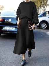 Load image into Gallery viewer, Fashion Loose Knitted Casual Two-piece Suit