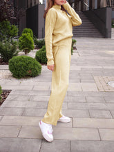 Load image into Gallery viewer, Cosy Solid Color Turtleneck Knit Set