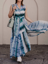 Load image into Gallery viewer, Tie-dye Sleeveless Casual Maxi Dress