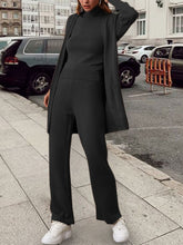 Load image into Gallery viewer, Women's Casual Solid Color Knitted Three-piece Suit