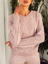 Load image into Gallery viewer, Knitted Two-piece Pant Suit Set for Women