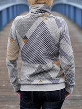 Load image into Gallery viewer, Casual Print High Neck Long Sleeve Hoodie