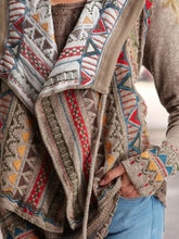 Load image into Gallery viewer, Women's Printed Cardigan Knitted Jacket