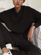 Load image into Gallery viewer, Round Neck Casual Knitted Sweater Two-piece