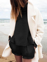 Load image into Gallery viewer, Solid Color Turtleneck Sweater Suit