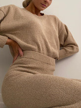 Load image into Gallery viewer, Fashion Casual Solid Color Long Sleeve Round Neck Two-piece Suit