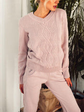 Load image into Gallery viewer, Knitted Two-piece Pant Suit Set for Women