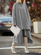 Load image into Gallery viewer, Casual Round Neck Knitted Women's Two-piece Suit