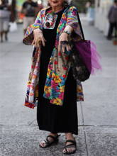 Load image into Gallery viewer, Retro Ladies Ethnic Print Coat Jacket