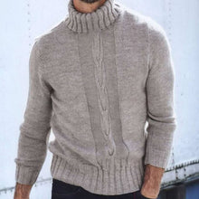 Load image into Gallery viewer, Retro Striped Solid Color Long Sleeve Sweater