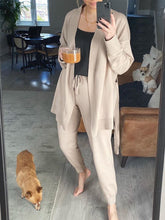 Load image into Gallery viewer, Fashion Casual Loose Solid Color Long Sleeve Two-piece Suit