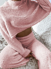 Load image into Gallery viewer, Teddy Jumper Wide Leg Trouser Suit