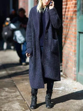 Load image into Gallery viewer, Casual Solid Color Fashion Long Knitted Cardigan Jacket