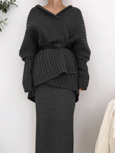 Load image into Gallery viewer, Fashion Casual Loose Long Sleeve Solid Color Two-piece Suit