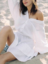 Load image into Gallery viewer, Long Sleeve V-neck Casual Dress