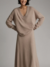 Load image into Gallery viewer, Simple And Loose V-Neck Women'S Suit Skirt