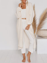 Load image into Gallery viewer, Solid Color Long Sleeve Casual Coat