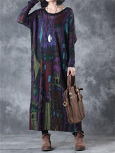 Load image into Gallery viewer, Casual Women'S Loose Printed Sweater Dress