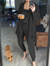 Load image into Gallery viewer, Fashion Casual Loose Solid Color Long Sleeve Two-piece Suit