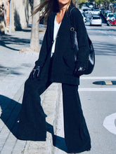 Load image into Gallery viewer, Pure Color Simple Cardigan Jacket Loose Casual Suit