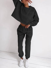 Load image into Gallery viewer, Fashion Casual Round Neck Loose Two-piece Suit