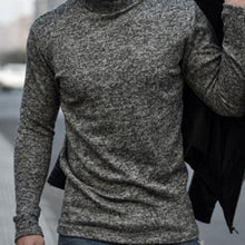Load image into Gallery viewer, Fashionable Cotton High Neck Men'S Long-Sleeved T-Shirt Top