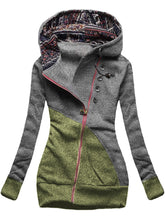 Load image into Gallery viewer, Autumn and winter ladies casual color matching jacket