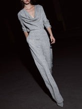 Load image into Gallery viewer, Fashion Elegant Long Sleeve Top Pants Knitted Suit