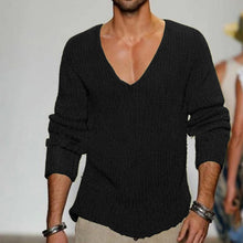 Load image into Gallery viewer, Men'S Fashion Casual Deep V Long Sleeve Sweater