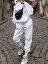 Load image into Gallery viewer, Solid Color Long Sleeve Loose Casual Two-piece Suit