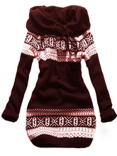 Load image into Gallery viewer, Casual Women'S Printed Hooded Sweater Coat