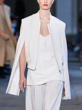 Load image into Gallery viewer, Pure Color Polyester Fashion Casual Irregular Jacket