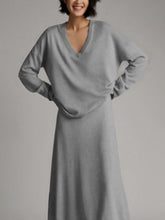 Load image into Gallery viewer, Simple And Loose V-Neck Women'S Suit Skirt