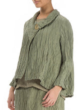 Load image into Gallery viewer, Vintage Loose One Button Crinkled Long Sleeve Jacket