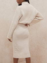 Load image into Gallery viewer, Simple Solid Color Women'S Knitted Suit Skirt
