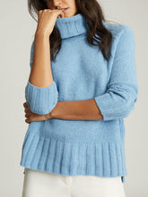 Load image into Gallery viewer, Wool Cashmere Blend Roll Neck Sweater