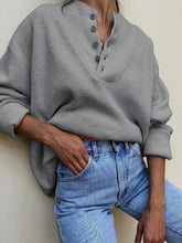 Load image into Gallery viewer, Pure Color Casual Knitted Pullover Sweater