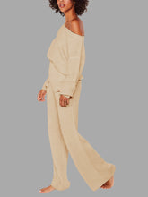 Load image into Gallery viewer, Autumn and Winter Casual Solid Color Knitted Suit