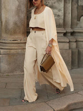 Load image into Gallery viewer, Loose Long Cardigan Tank Top Trousers Three-piece Suit