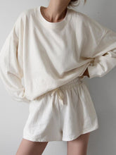 Load image into Gallery viewer, Fashion Round Neck Casual Loose Solid Color Long Sleeve Two-piece Suit